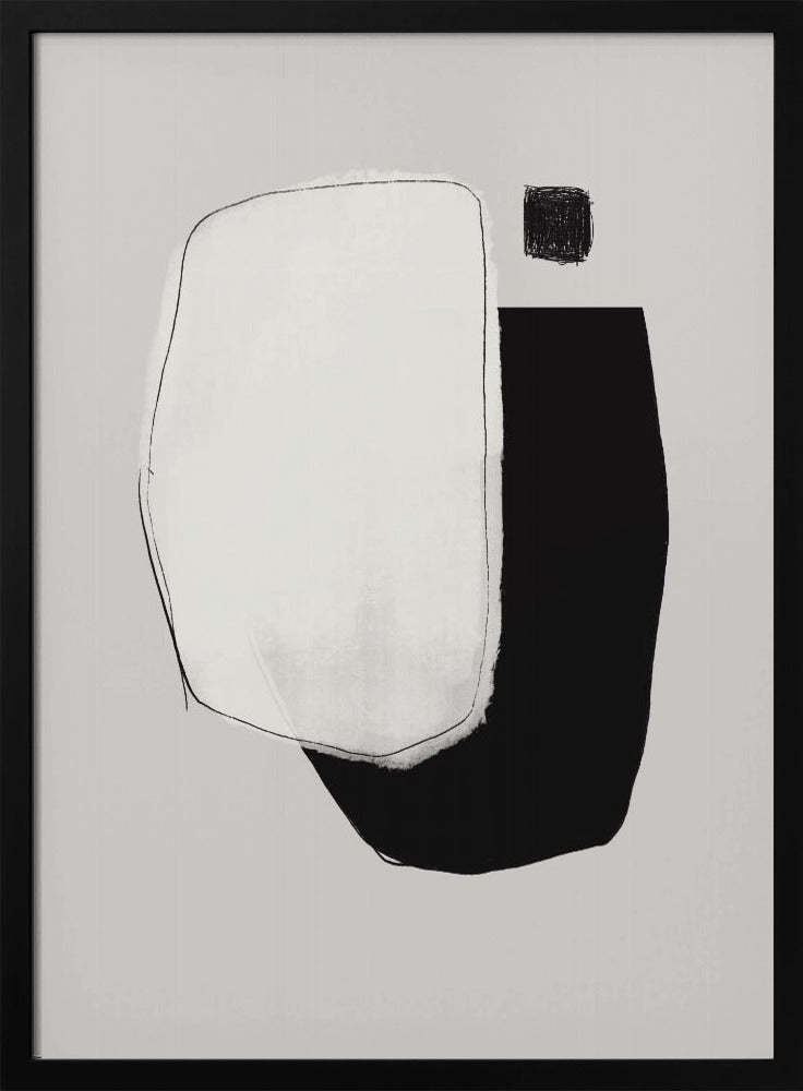 Monochrome Shapes And Negative Space | Poster