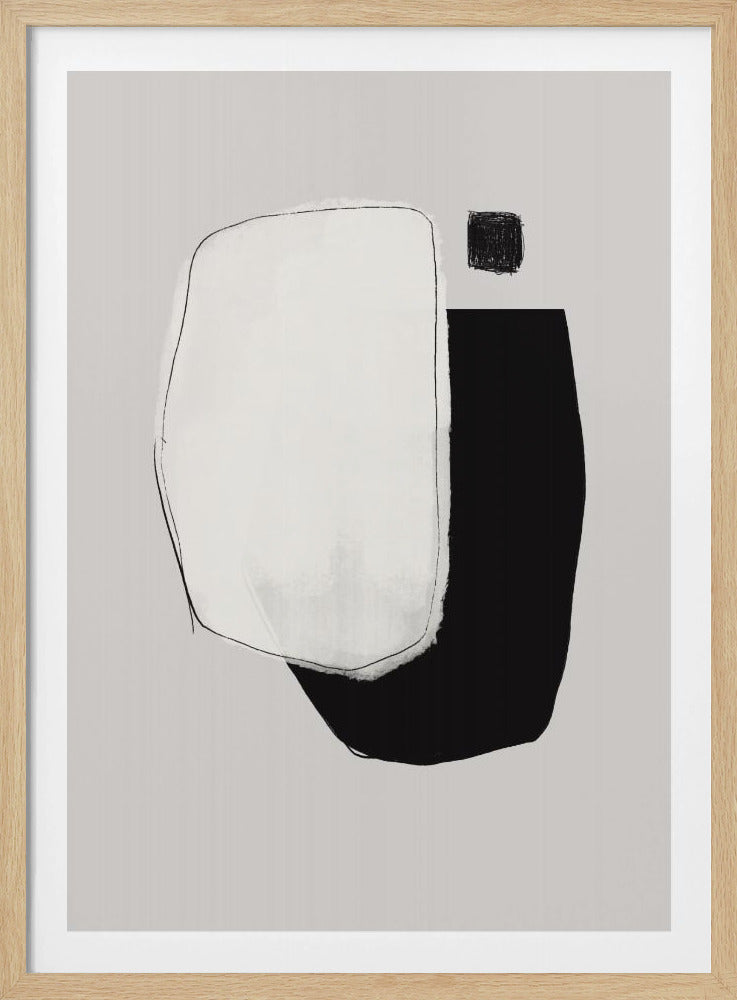 Monochrome Shapes And Negative Space | Poster