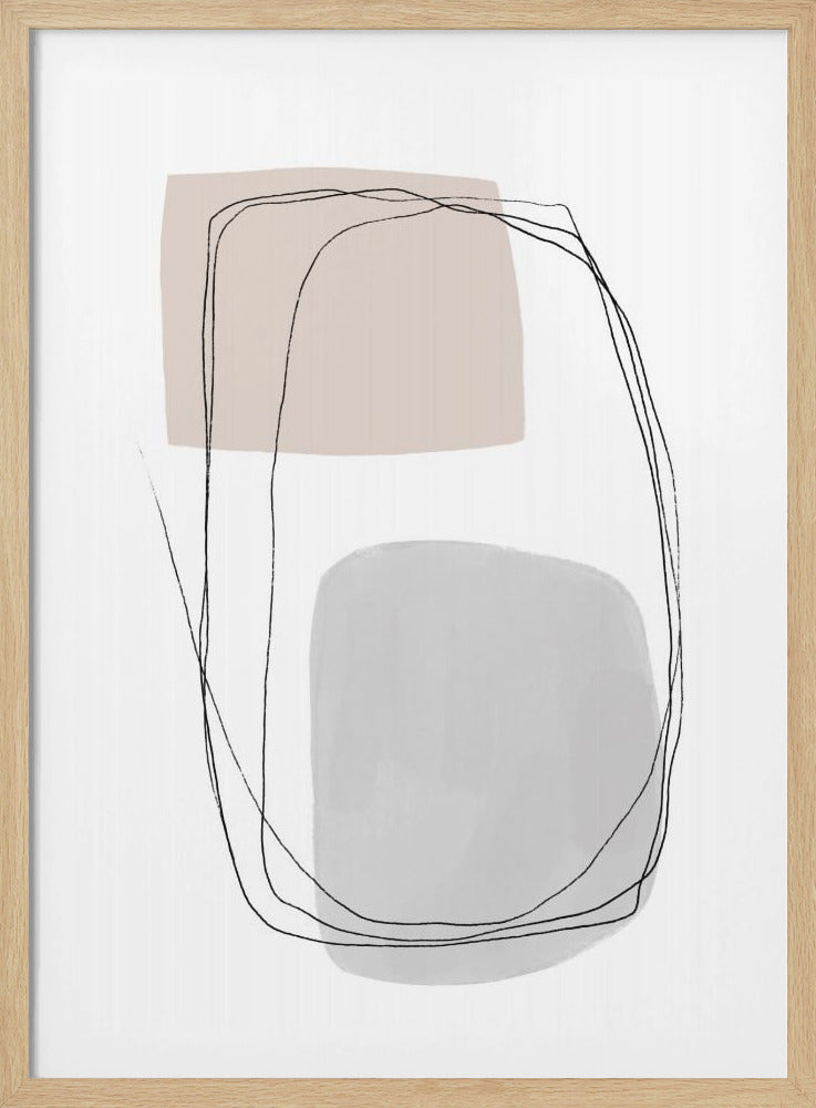 Geometric Forms And Fluid Lines | Poster