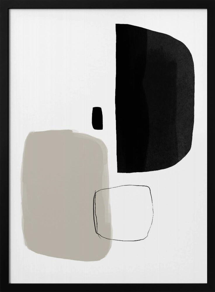 Monochrome Shapes | Poster