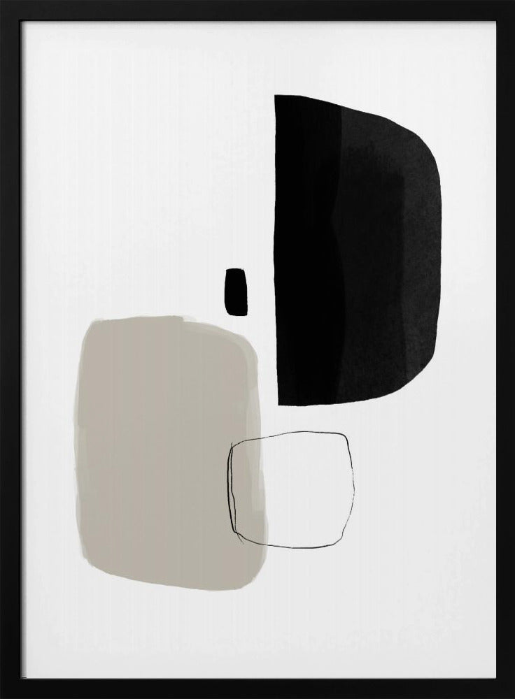 Monochrome Shapes | Poster
