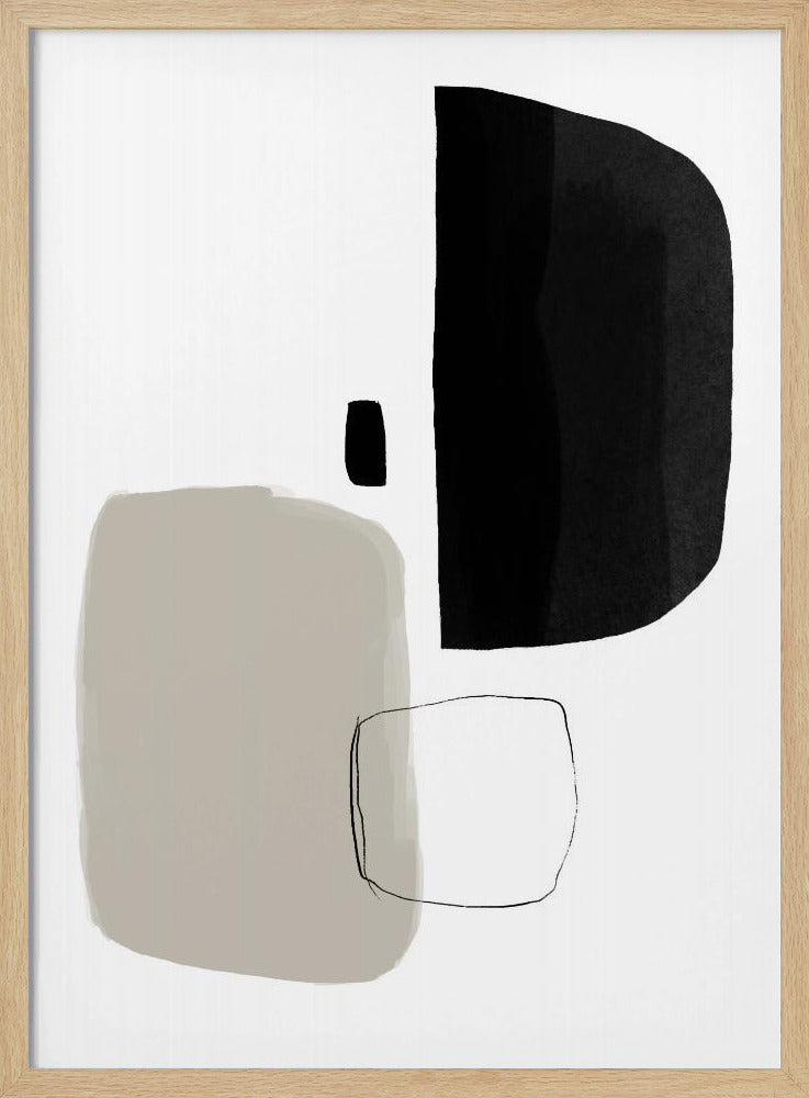 Monochrome Shapes | Poster