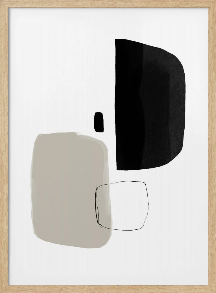 Monochrome Shapes | Poster