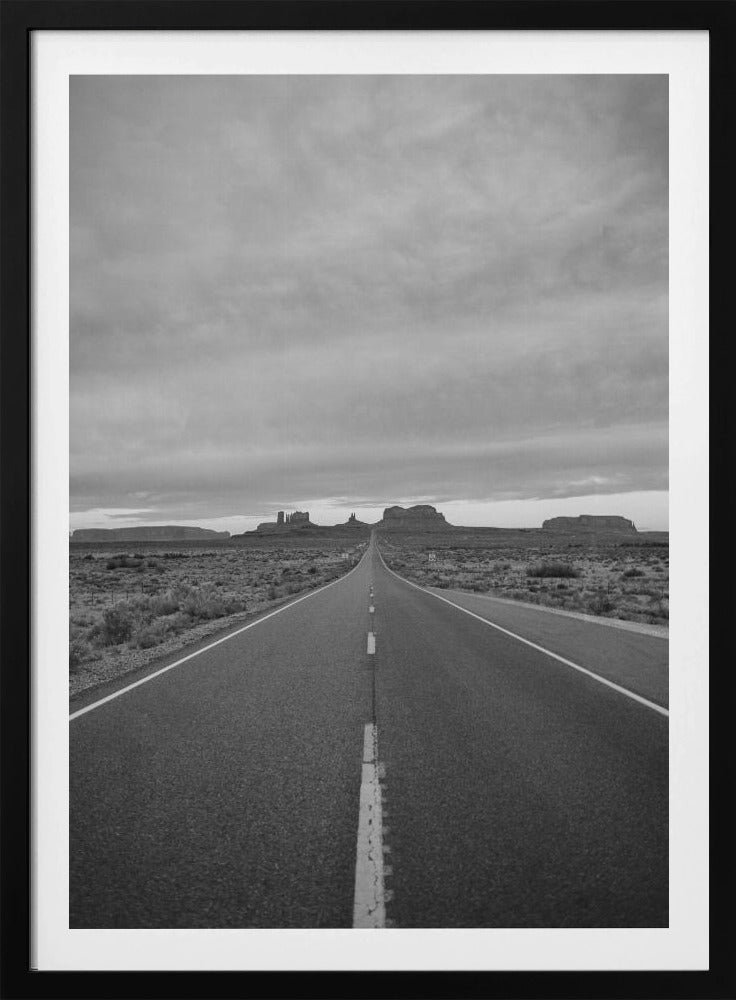 Monochrome Monument Valley II | Poster