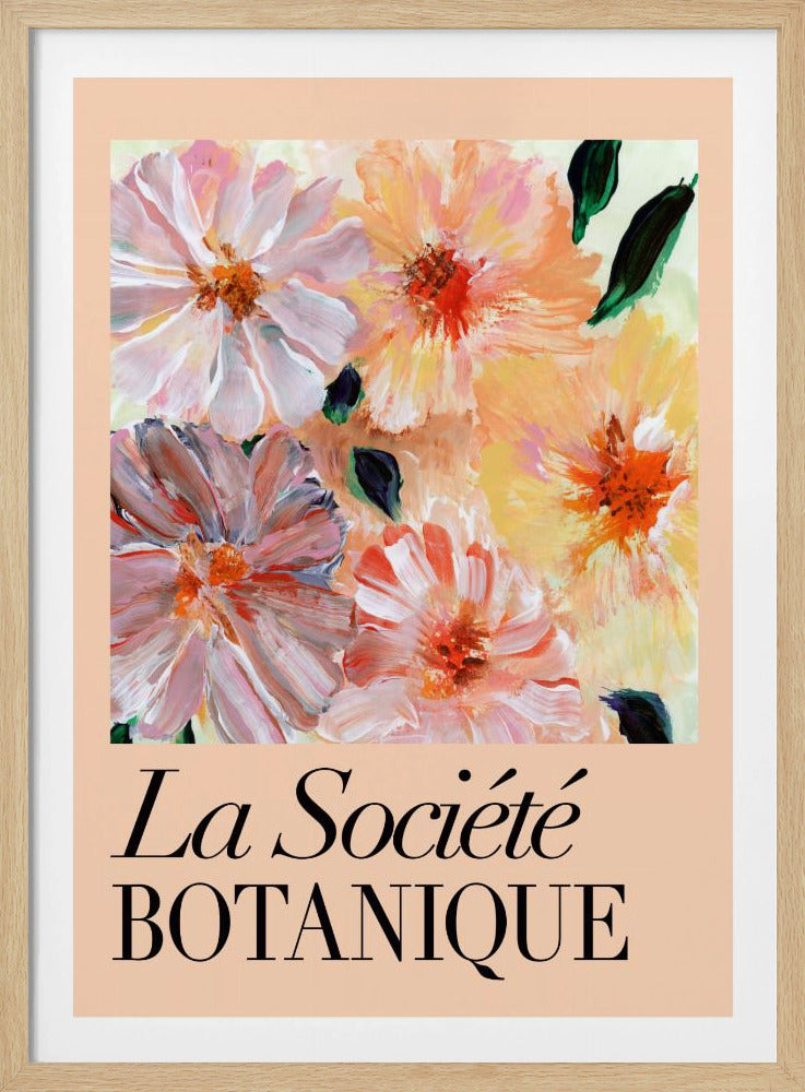 La Société Botanique Peach Flowers | Poster