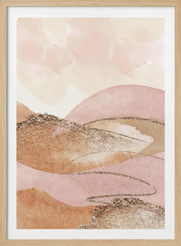 Landscape in pink-2 | Poster