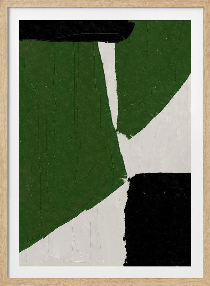 Abstract Green Shapes | Poster