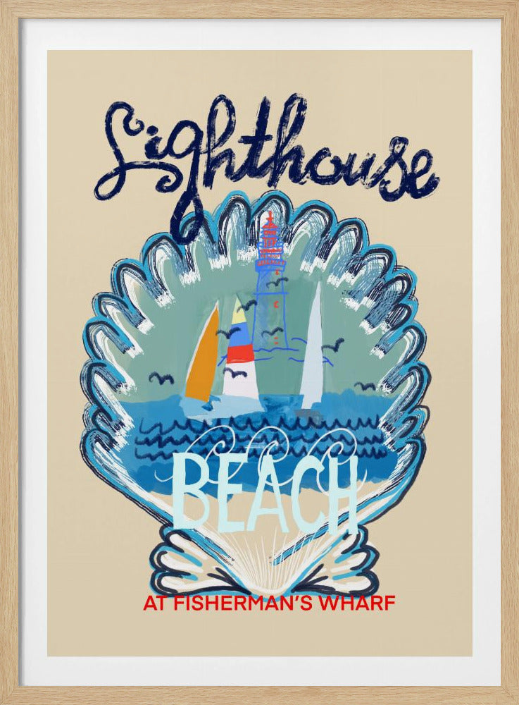 Lighthouse Beach Poster | Poster
