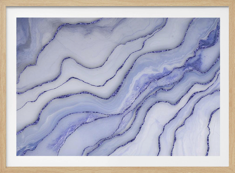 Marble Luxury Blue | Poster