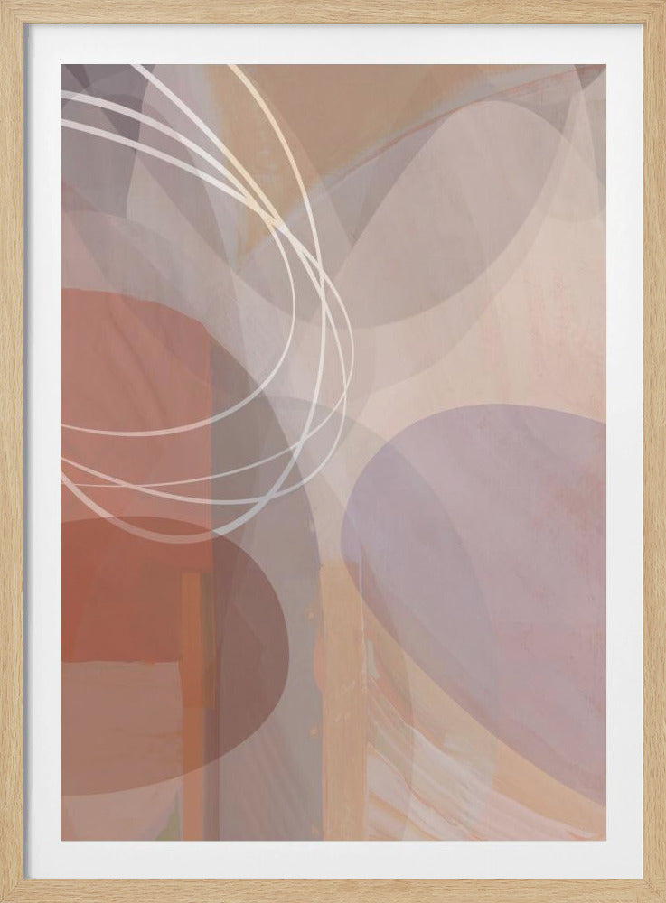 Plum Shapes 1 | Poster