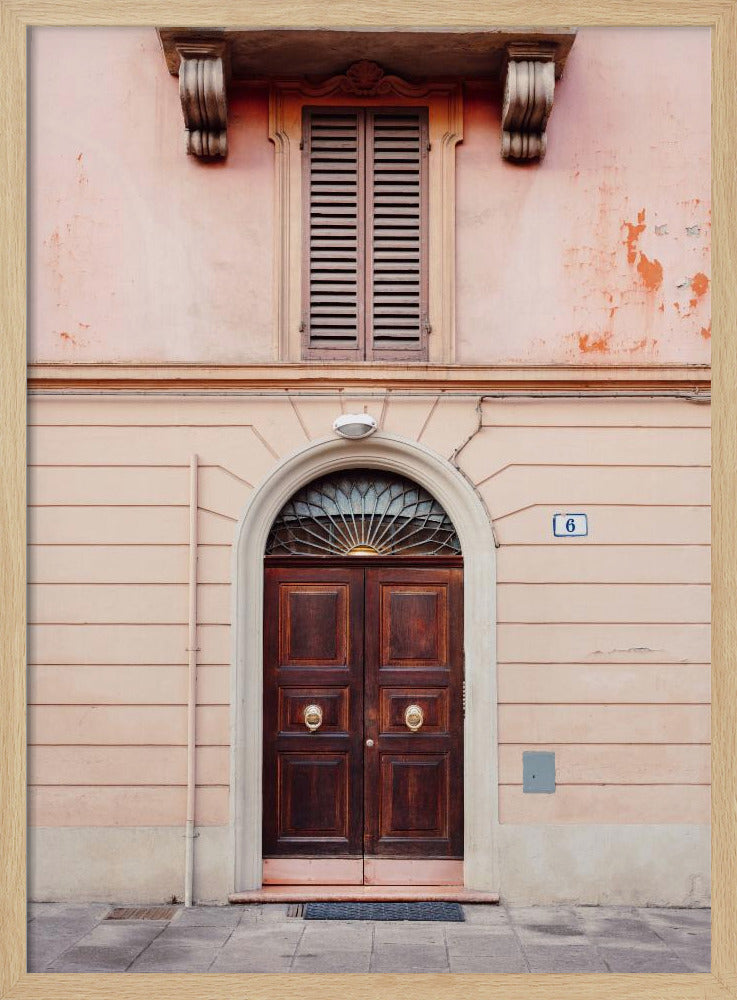 Bologna in Pink | Italy travel photography | Poster