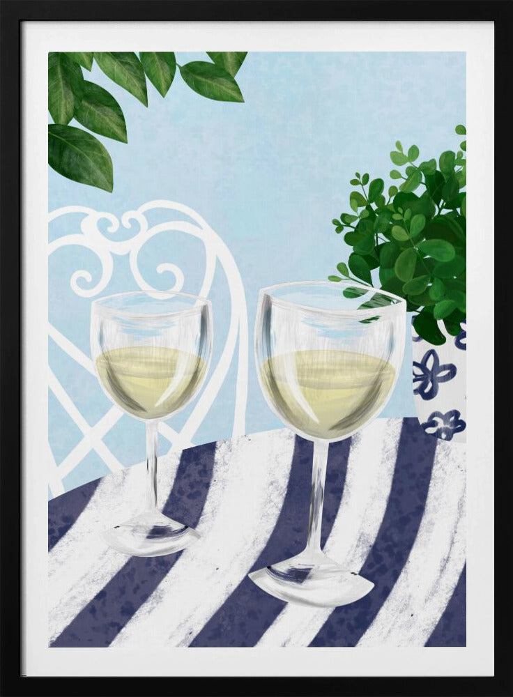 White wine under the tree | Poster
