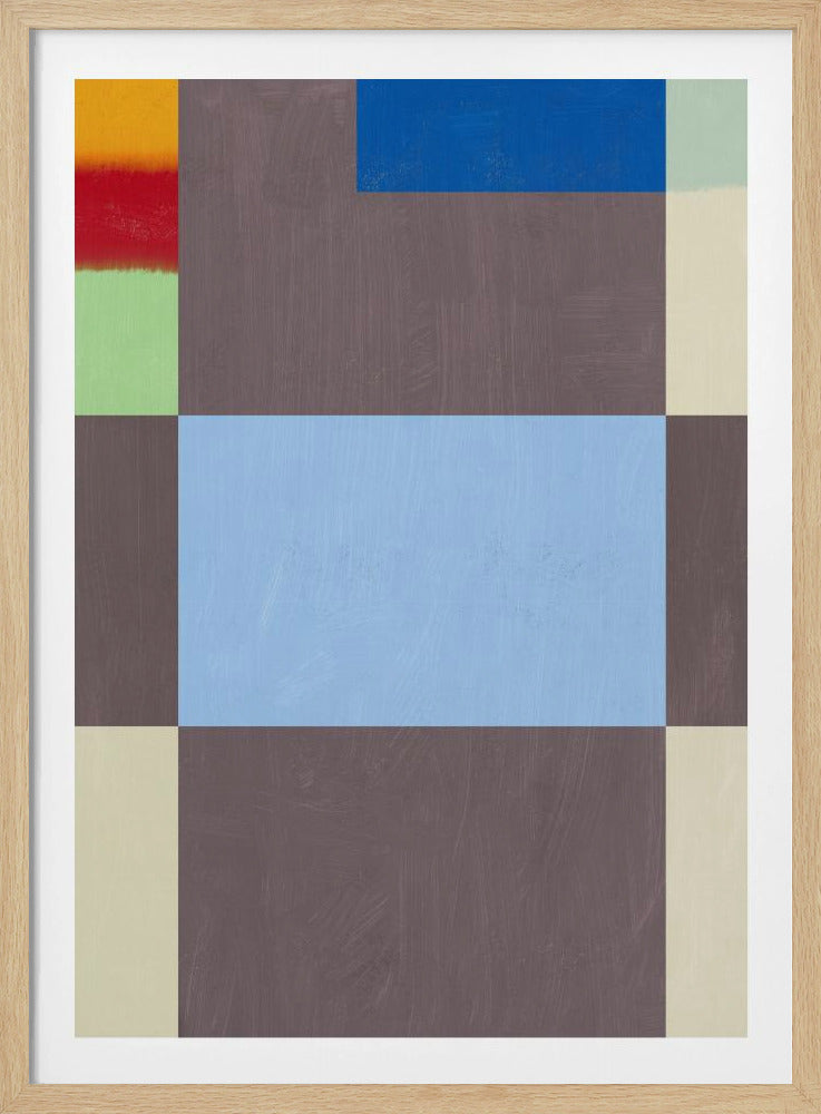 Geometric Shapes With A Muted Color Palette Of Grey | Poster