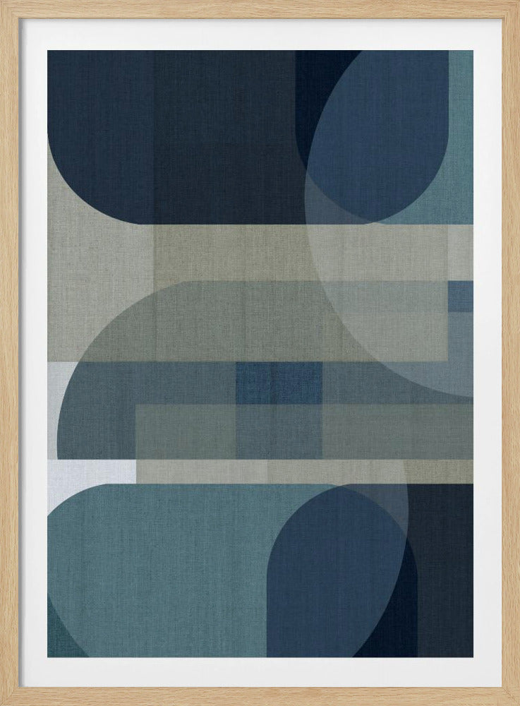Woven Blue Layers 3 | Poster