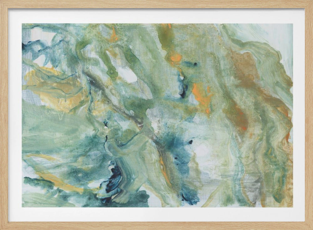 Blue Abstract Forms | Poster