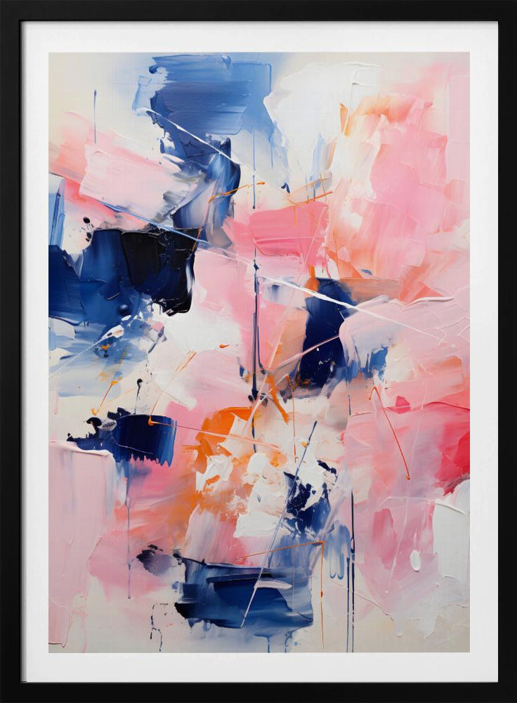 Blush Indigo Abstract Print Second 4x | Poster