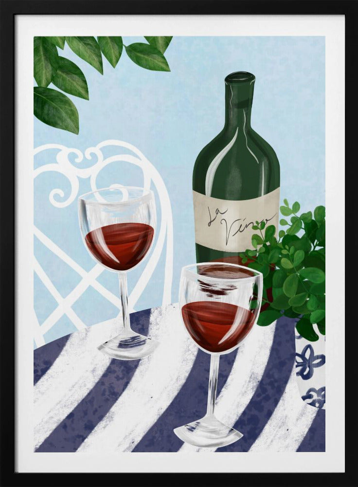 Red wine under the tree | Poster