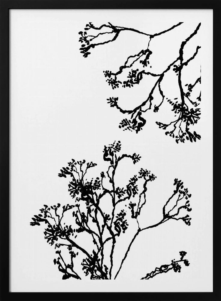 Blossom Trees Silhouette | Poster