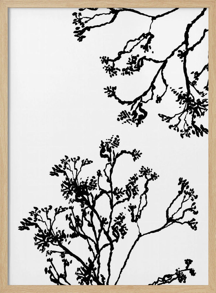 Blossom Trees Silhouette | Poster