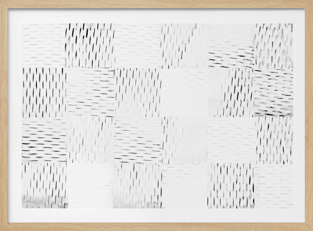 White Woven Blocks 4 | Poster