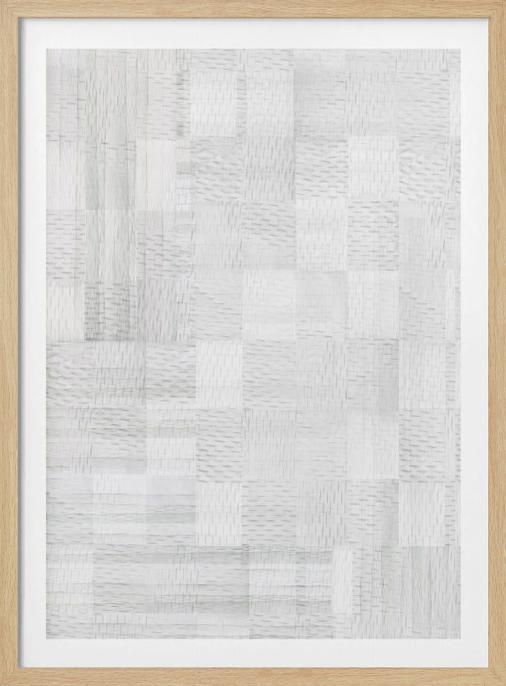 White Woven Blocks 3 | Poster