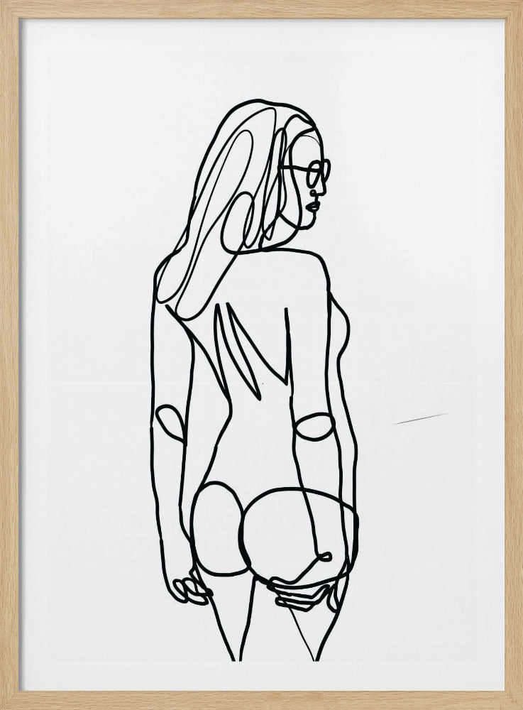 Line Drawing of Woman | Poster