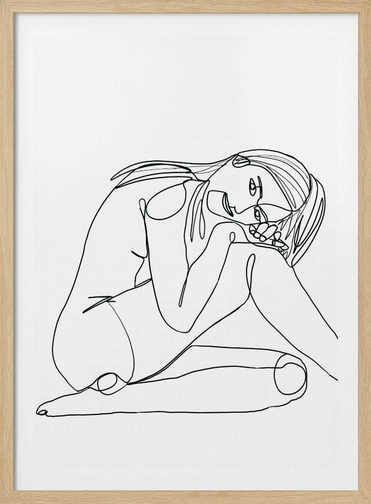 Line Drawing of Woman | Poster