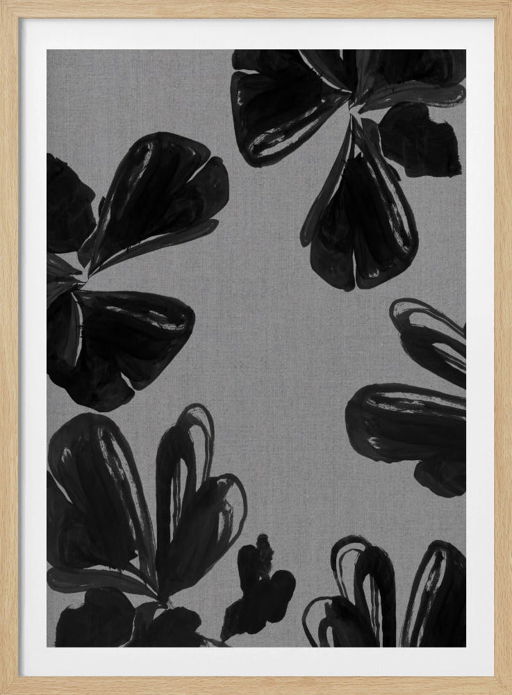 Black Floral 5 | Poster