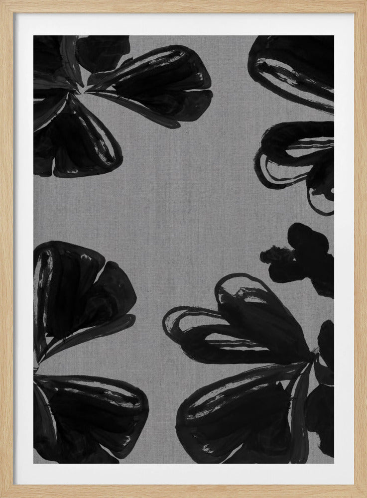Black Floral 6 | Poster