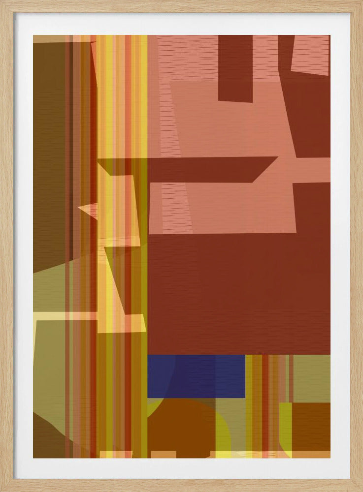 Yellow Red Woven 2 | Poster