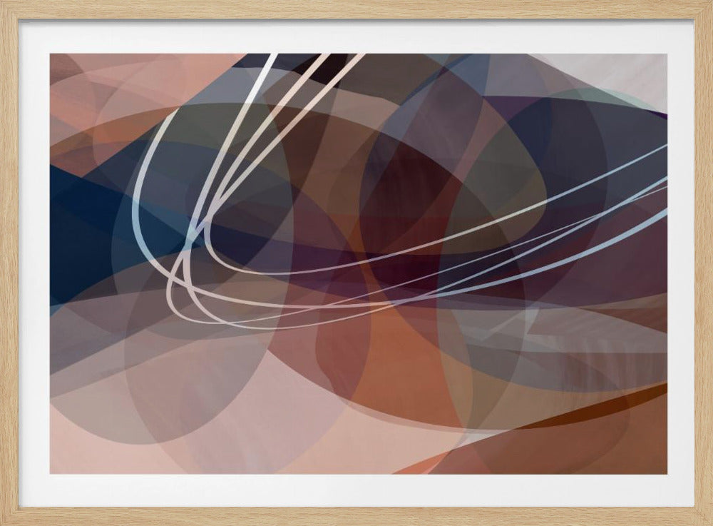 Dusty Rose Shapes 3 | Poster