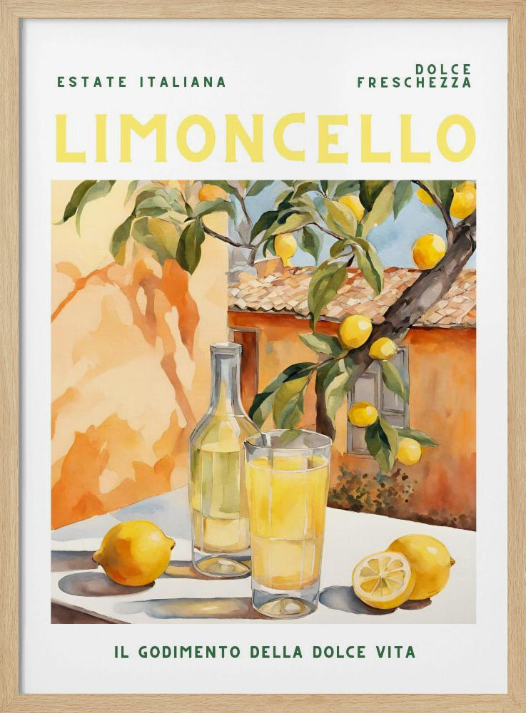 Limoncello, Aquarell, Fresh | Poster
