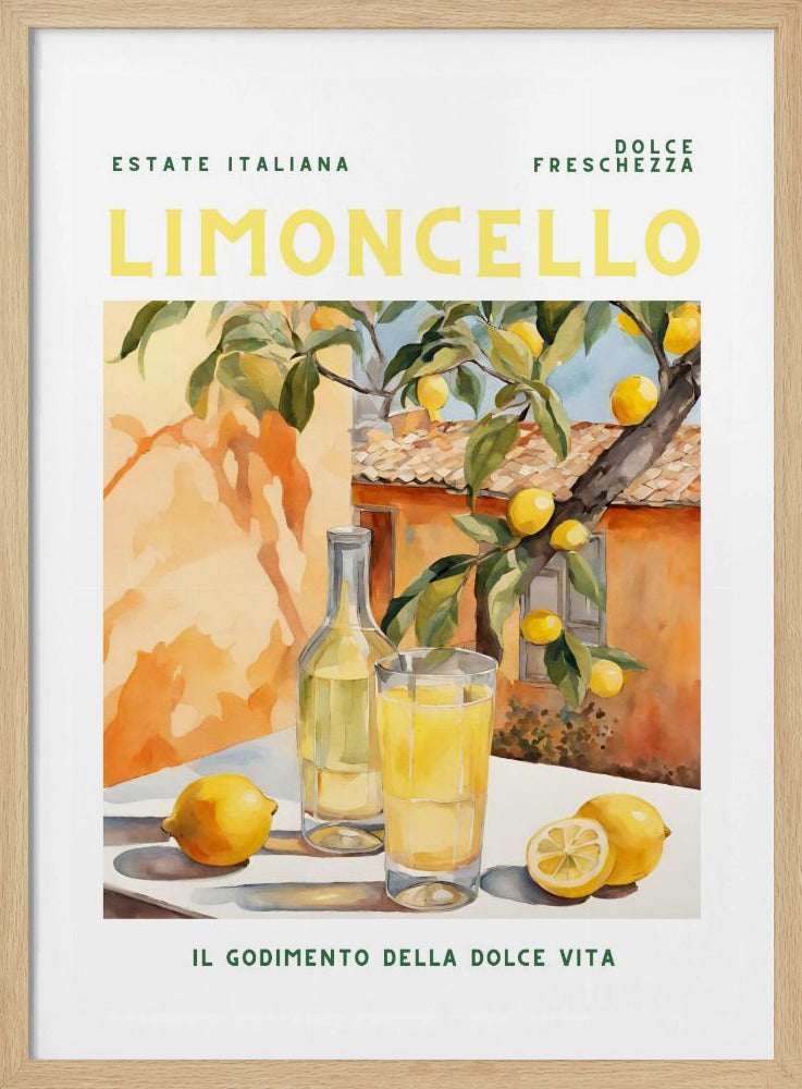 Limoncello, Aquarell, Fresh | Poster
