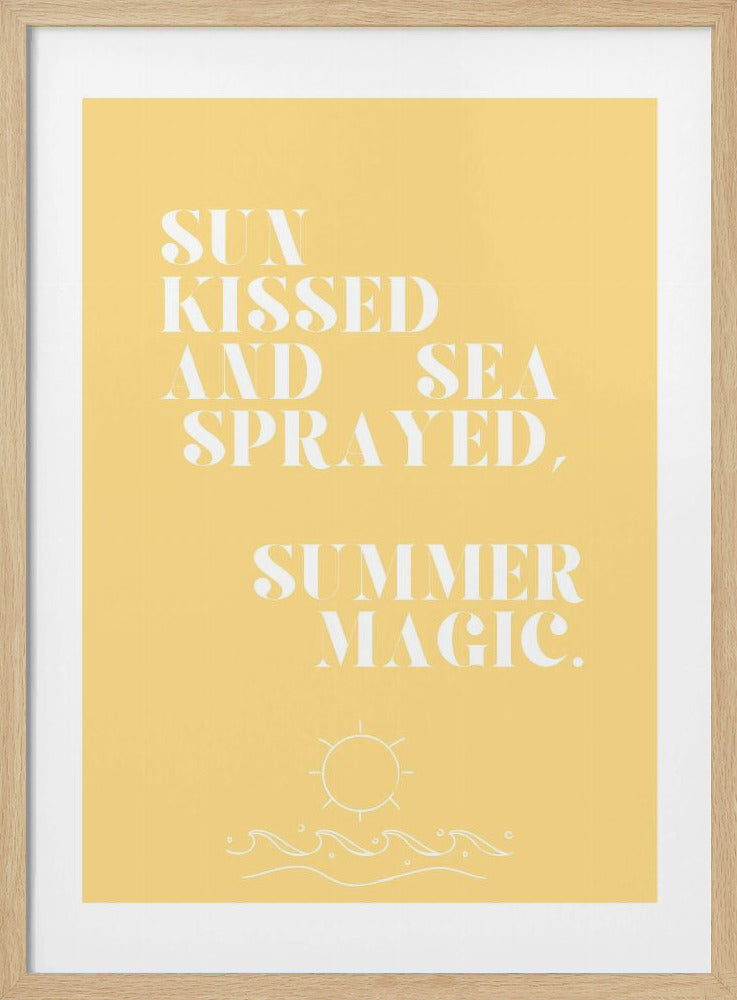 Summer magic, Quote + Illustration | Poster
