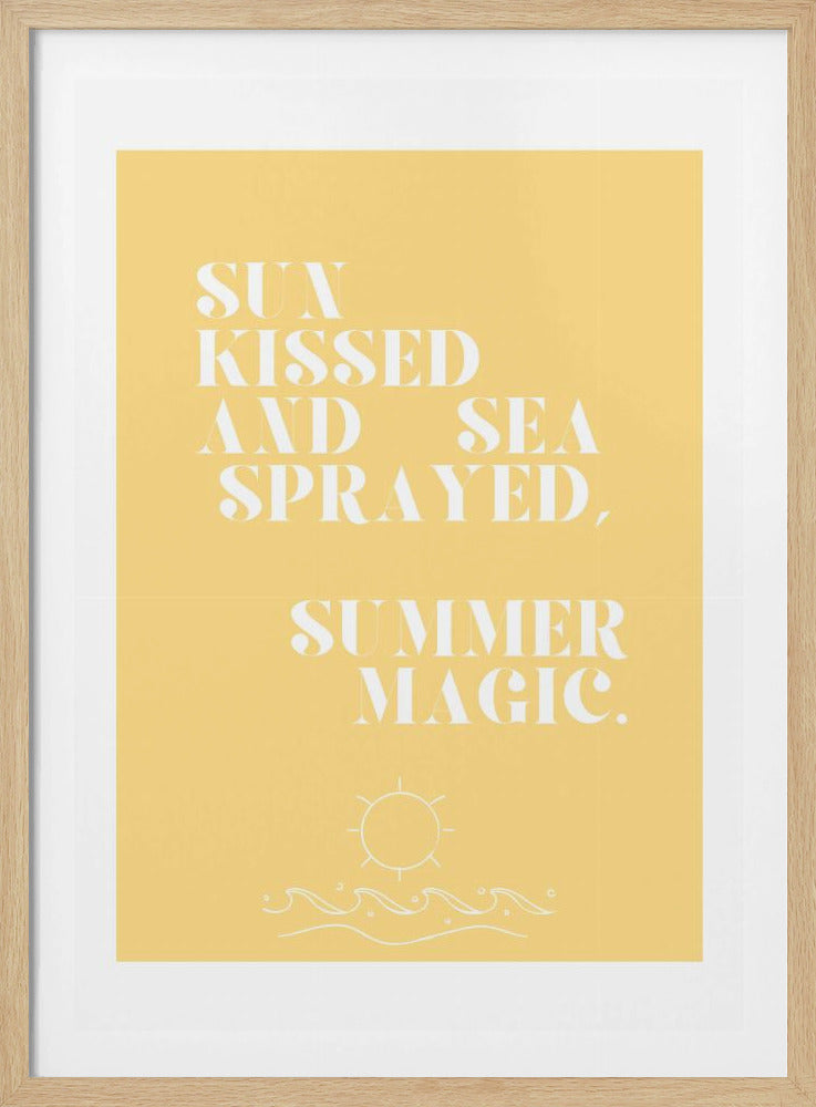 Summer magic, Quote + Illustration | Poster