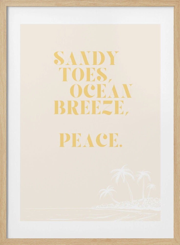 Ocean breeze, peace | Poster