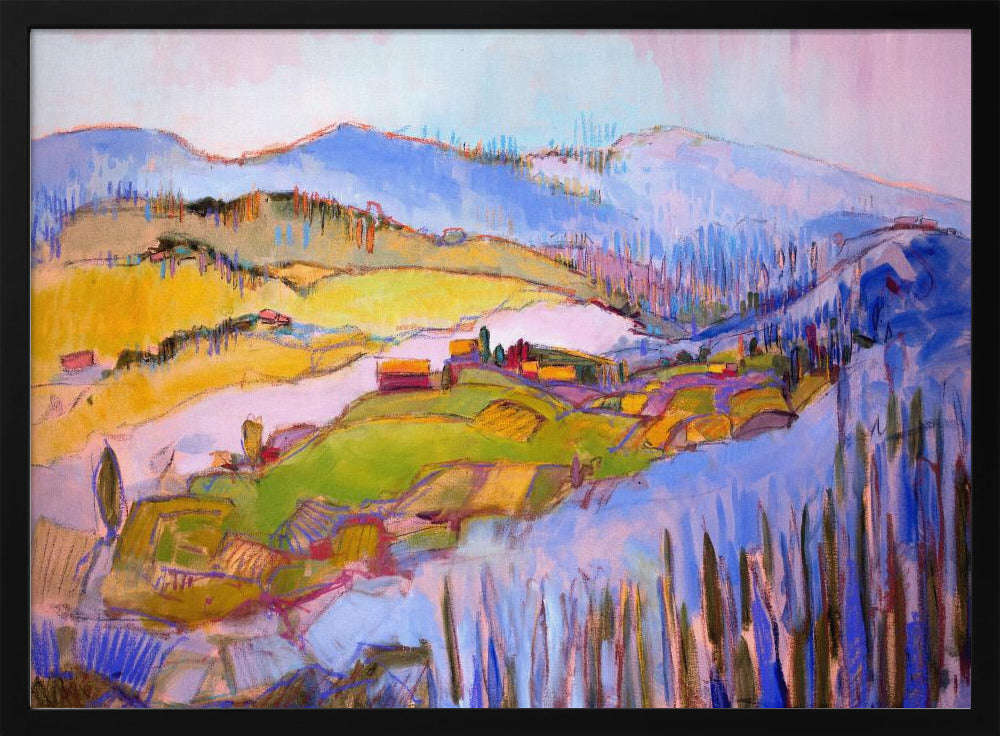 Colorful Hillscape | Poster