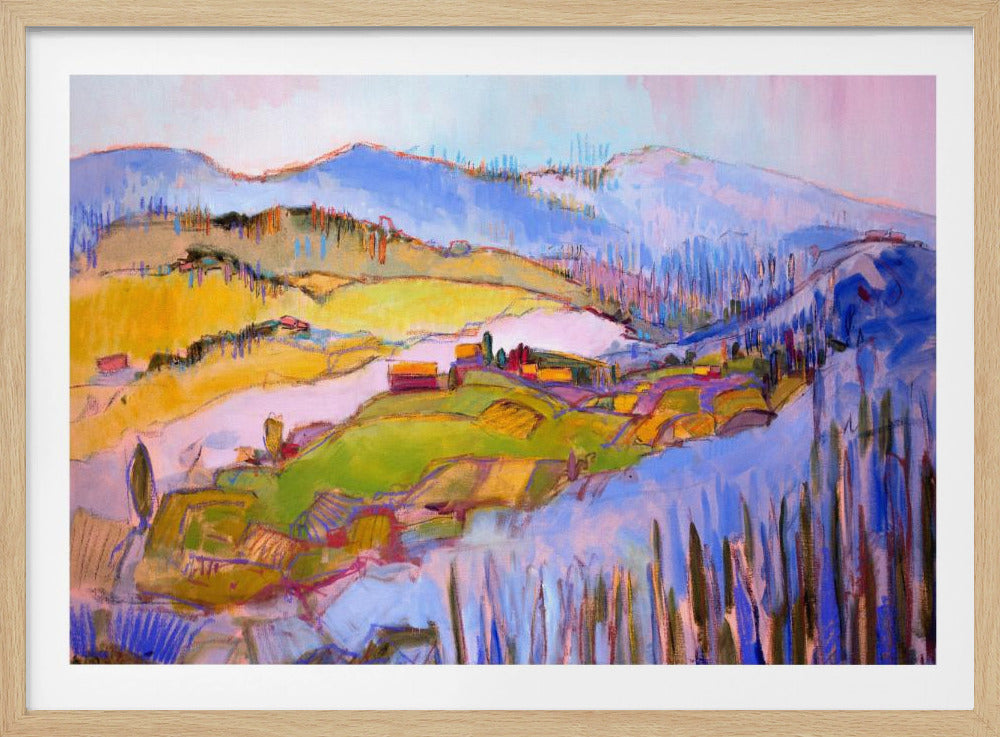 Colorful Hillscape | Poster