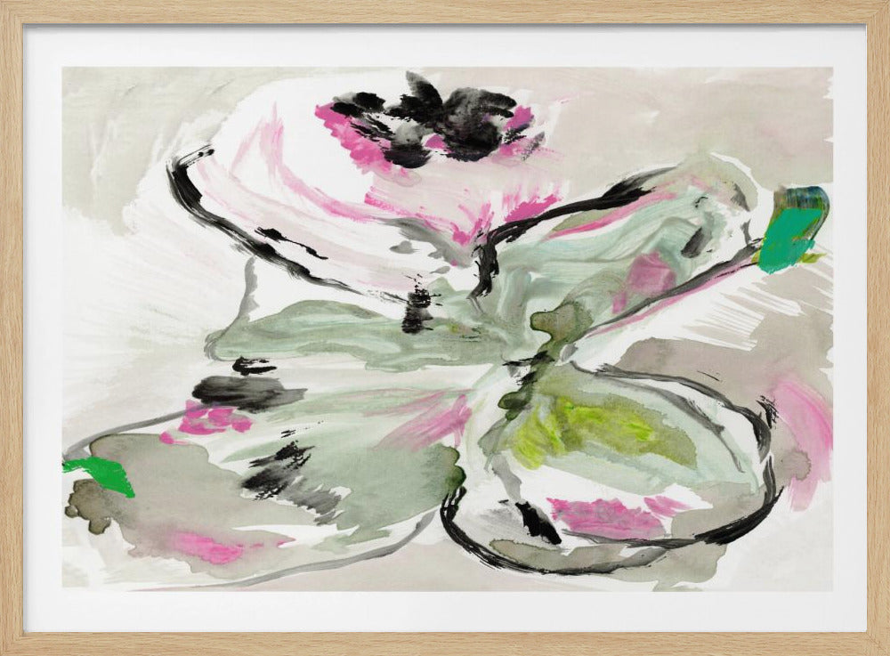 Abstract Purple Violet Pink Hues Floral 1 | Poster