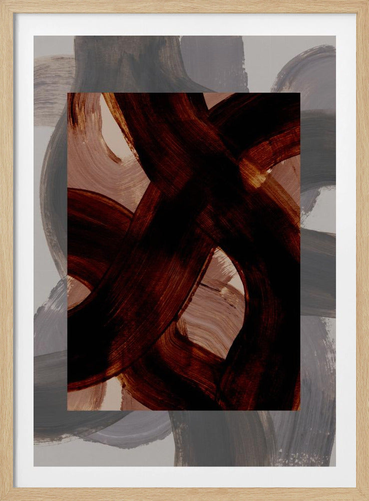 Abstract Brush Strokes 150 | Poster