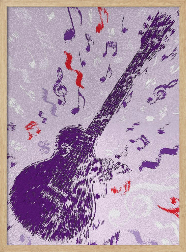 Electric Guitar Pop Art Exploding | Poster