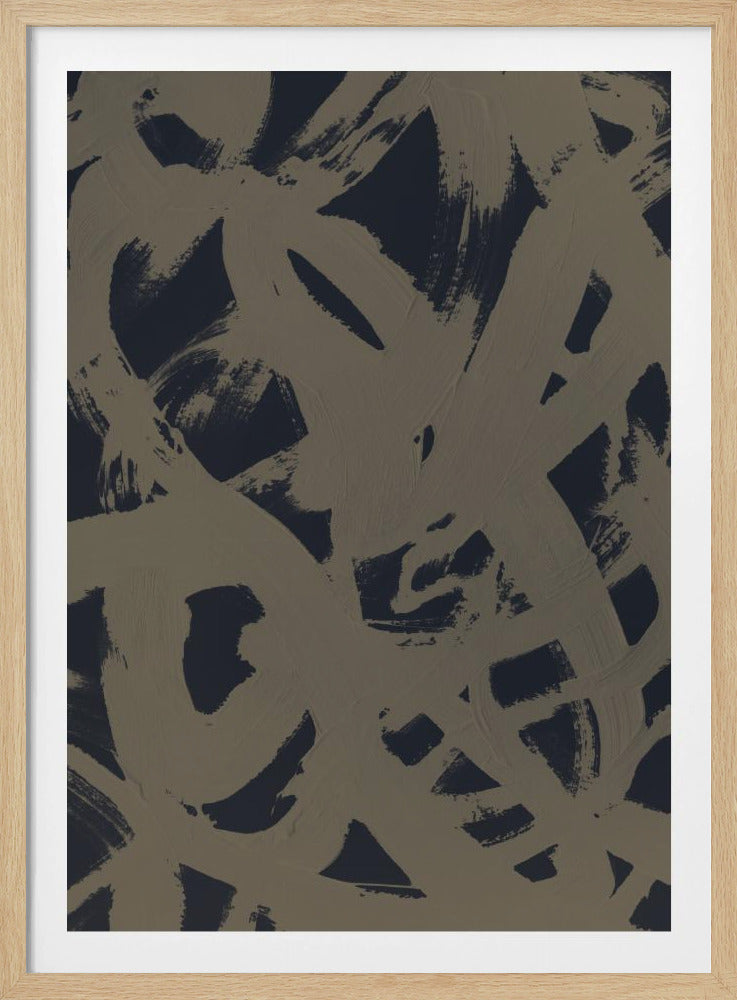 Abstract Brush Strokes 399Y | Poster