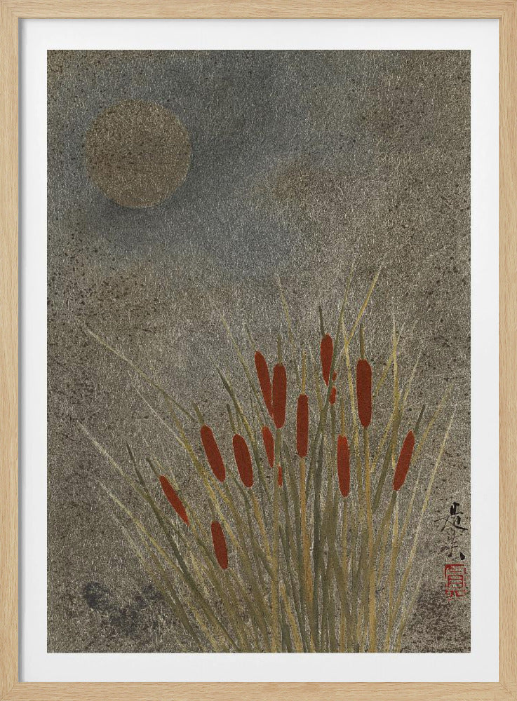 Japanese Grass Field At Night (1807–1891) Full | Poster