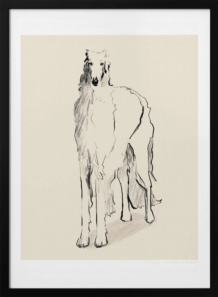 Borzoi Russian Wolfhound Pandc | Poster