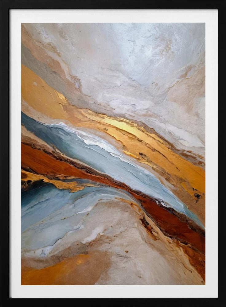 Golden Horizon Waves | Poster