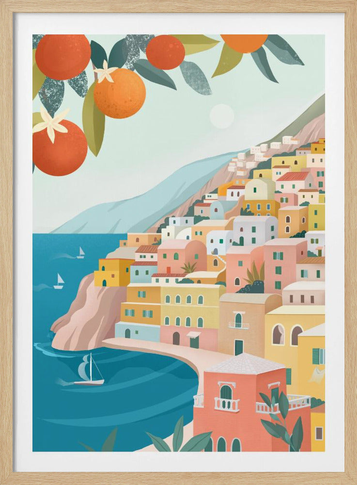 Positano Coast Italy | Poster