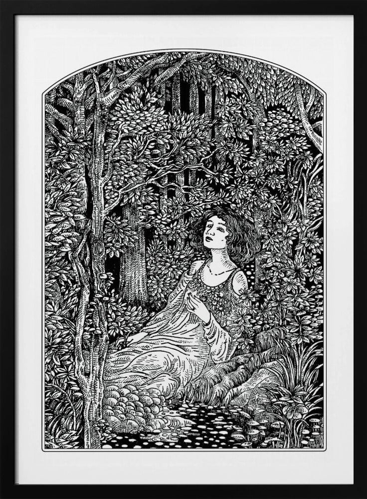 Woman in Forest | Poster