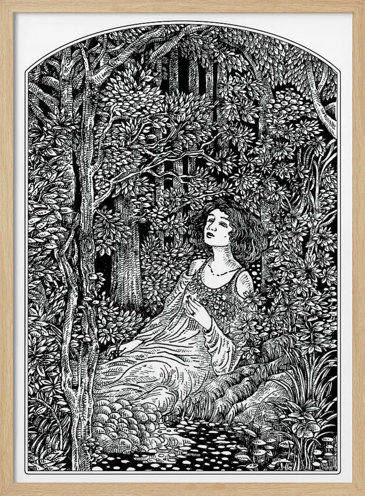 Woman in Forest | Poster