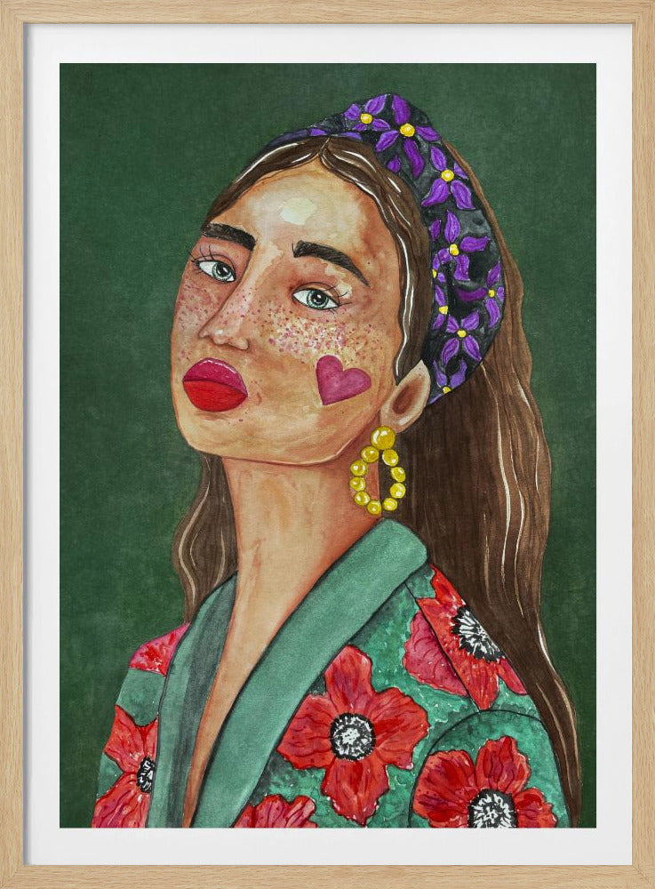 Girl with Hairband | Poster