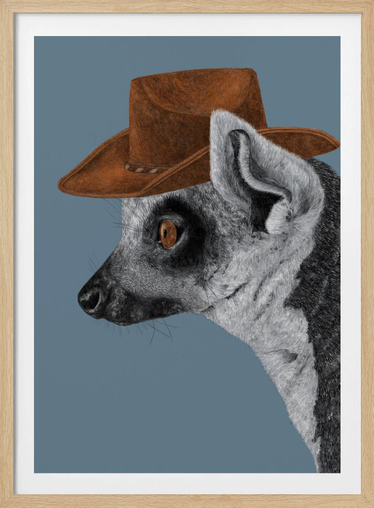 Felix The Cowboy Lemur | Poster